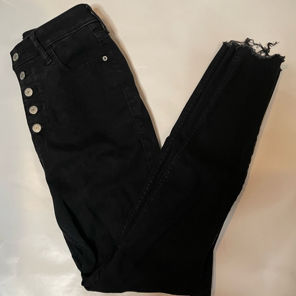 OLD NAVY Black Rockstar Skinny Jeans- Size 6